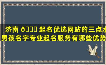 济南 🐈 起名优选网站的三点水男孩名字专业起名服务有哪些优势